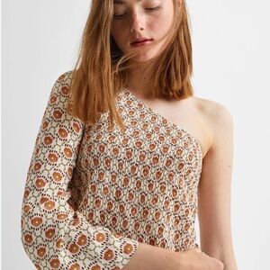 Mango Asymmetrical Top - Floral XS